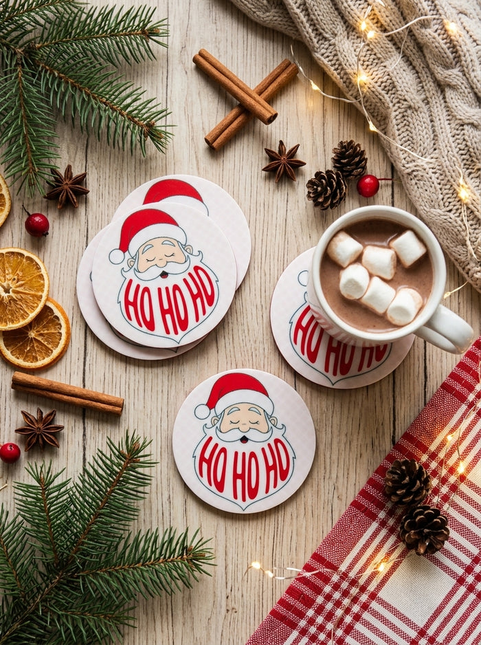 Ho Ho Ho Santa Coaster