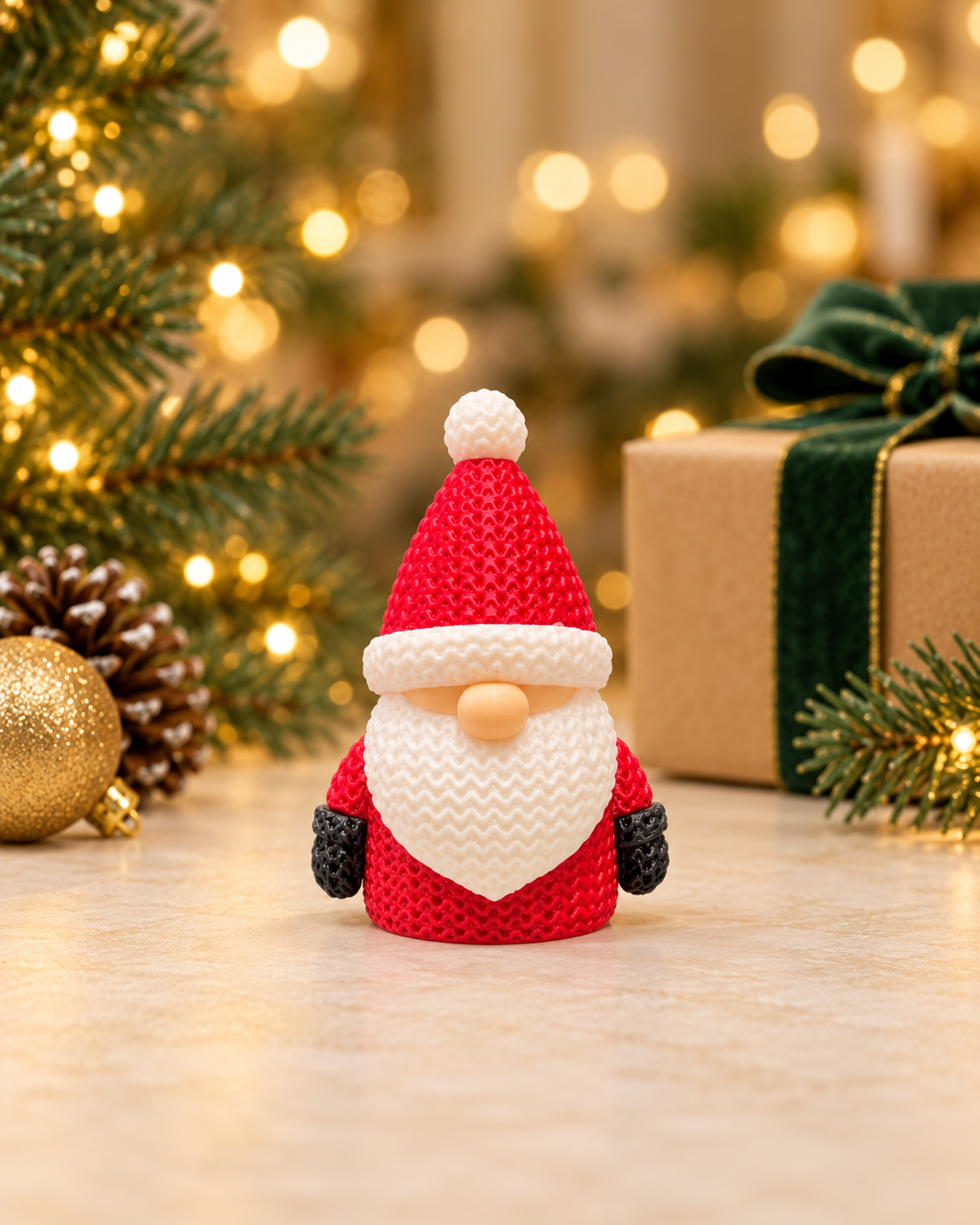 Santa Gnome Figure