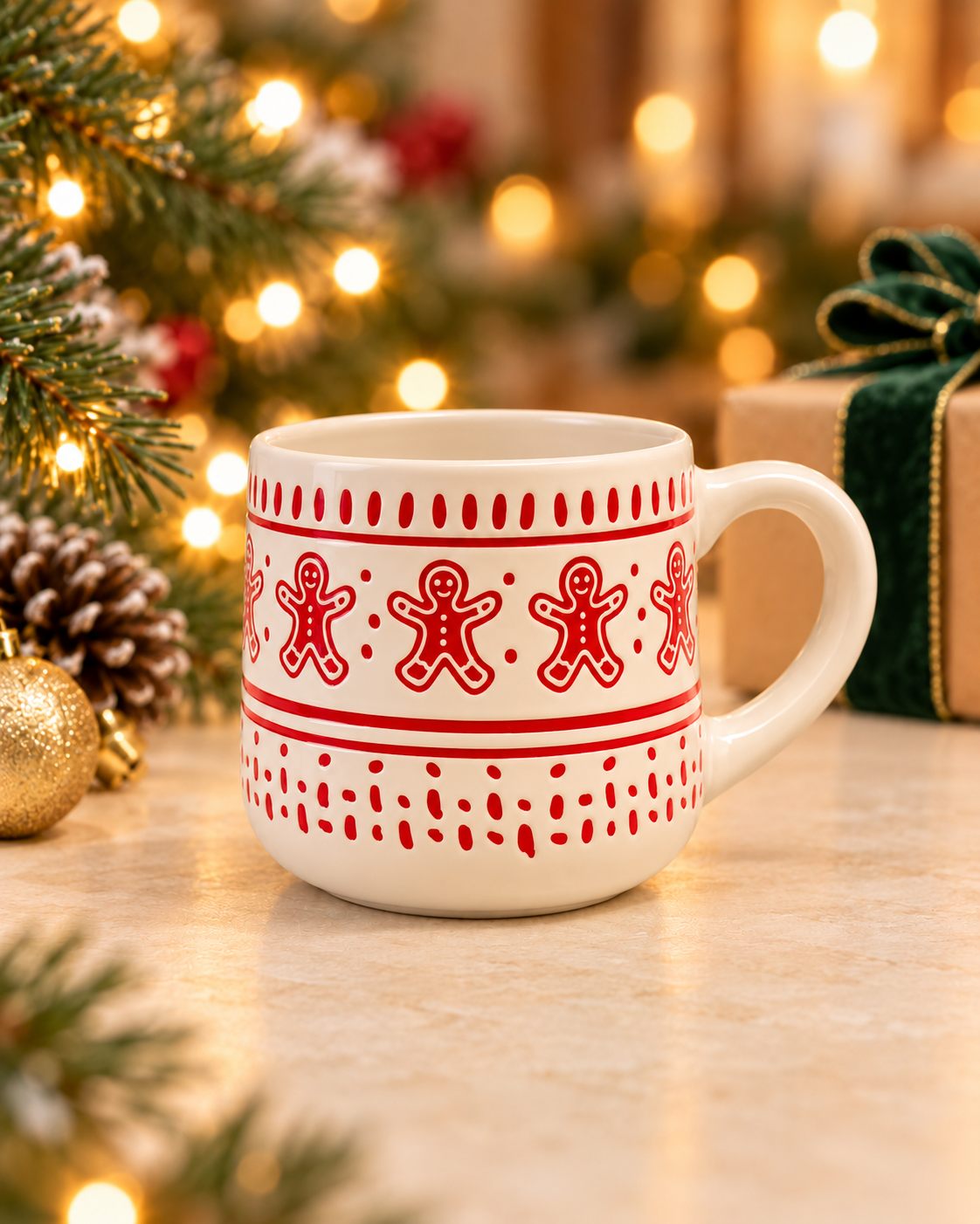 Ivory Gingerbread Mug