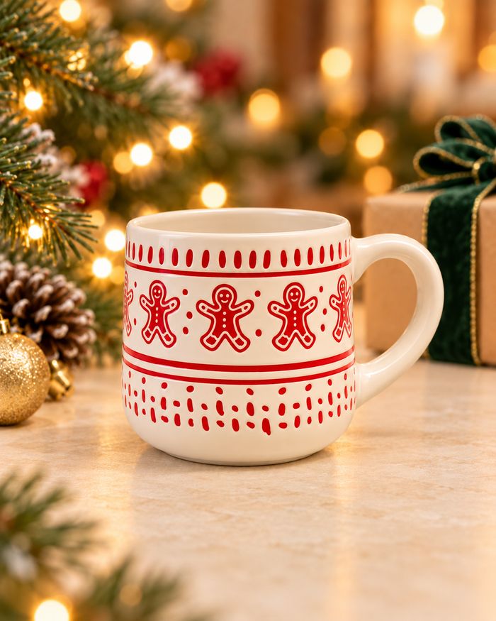Ivory Gingerbread Mug